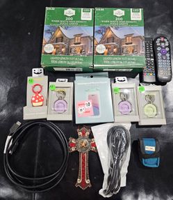 Keychain and holders,  lights,  remotes, plug, cross, hdmi, waterproof phone pouch