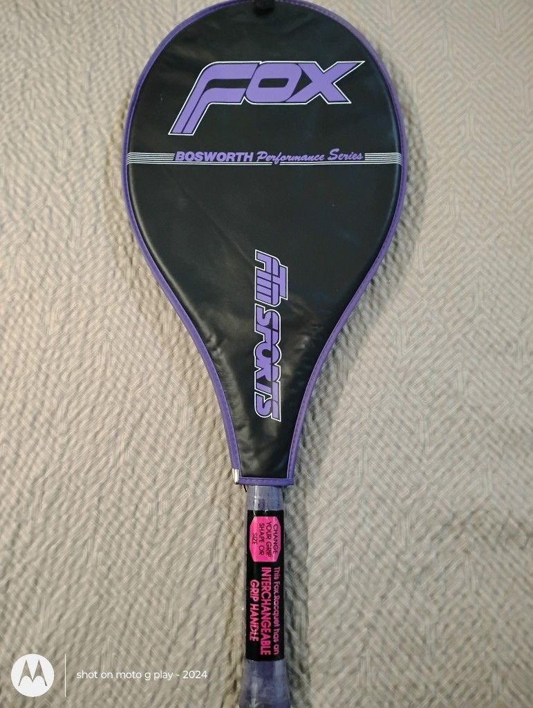 Fox Bosworth FTM Bandit L5 Tennis Racquet NEW WITH TAG Interchangeable Grip Rare BRAND NEW Fox Bosworth FTM Bandit L5 Tennis Racket