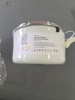 Martha Stewart Everyday Ceramic Nonstick Saucepan 2.6 QT