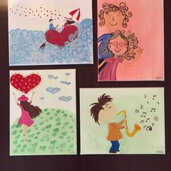 Love art original 11x13” each