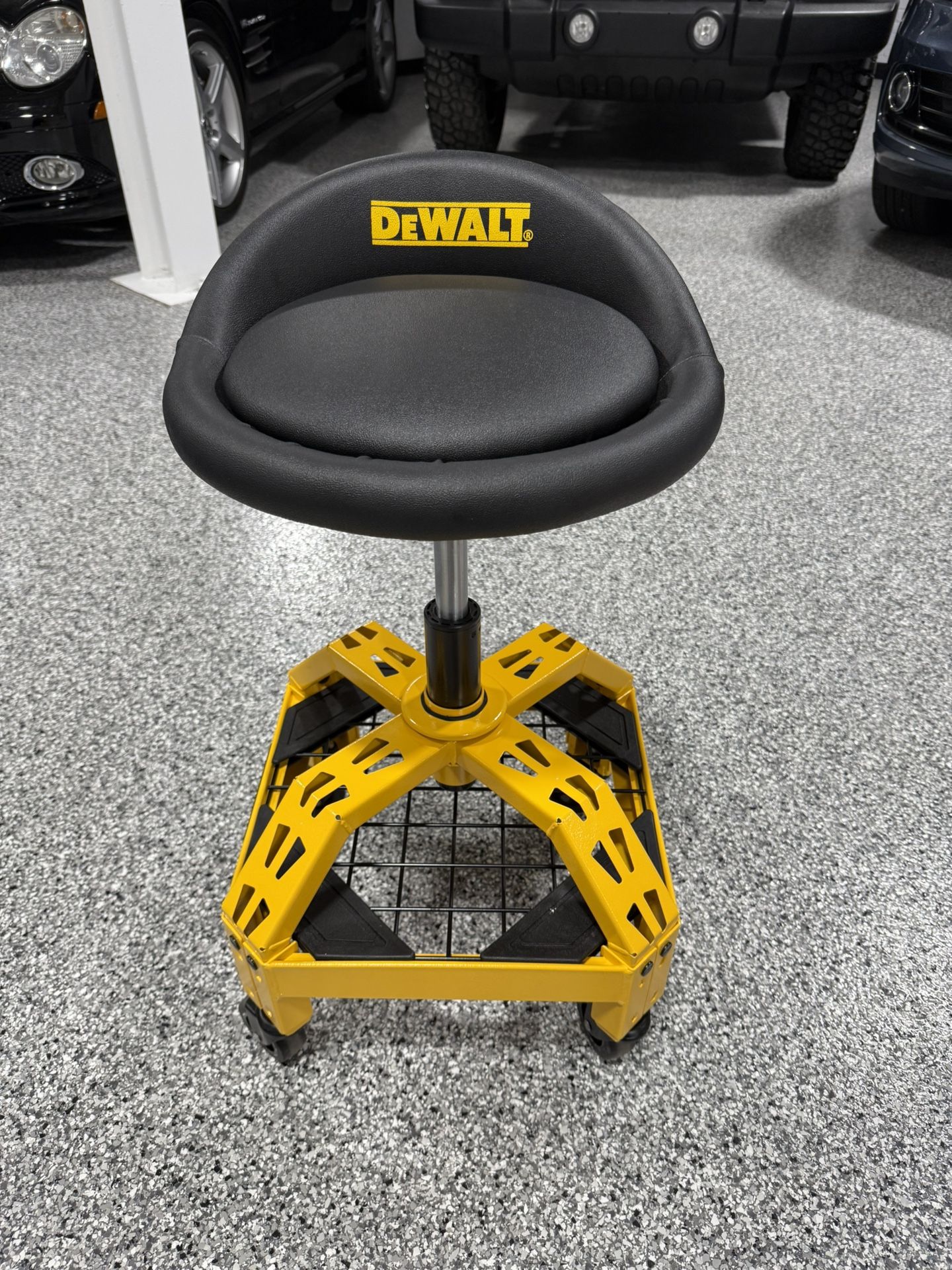 Dewalt Adjustable Shop Stool With Casters Used Once!
