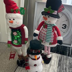 2 /41 Inch Tall Snow Man ,1  Light Up 