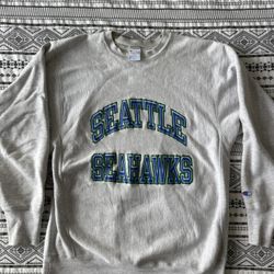 Rare Vintage Champion Reverse Weave Seattle Seahawks Sweatshirt, Men’s XL