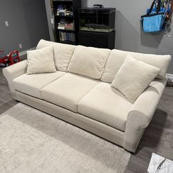 Living Spaces Queen Sleeper Beige Couch