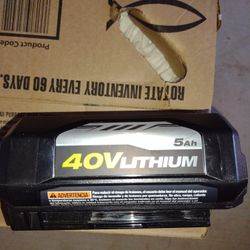 40v Ryobi Battery