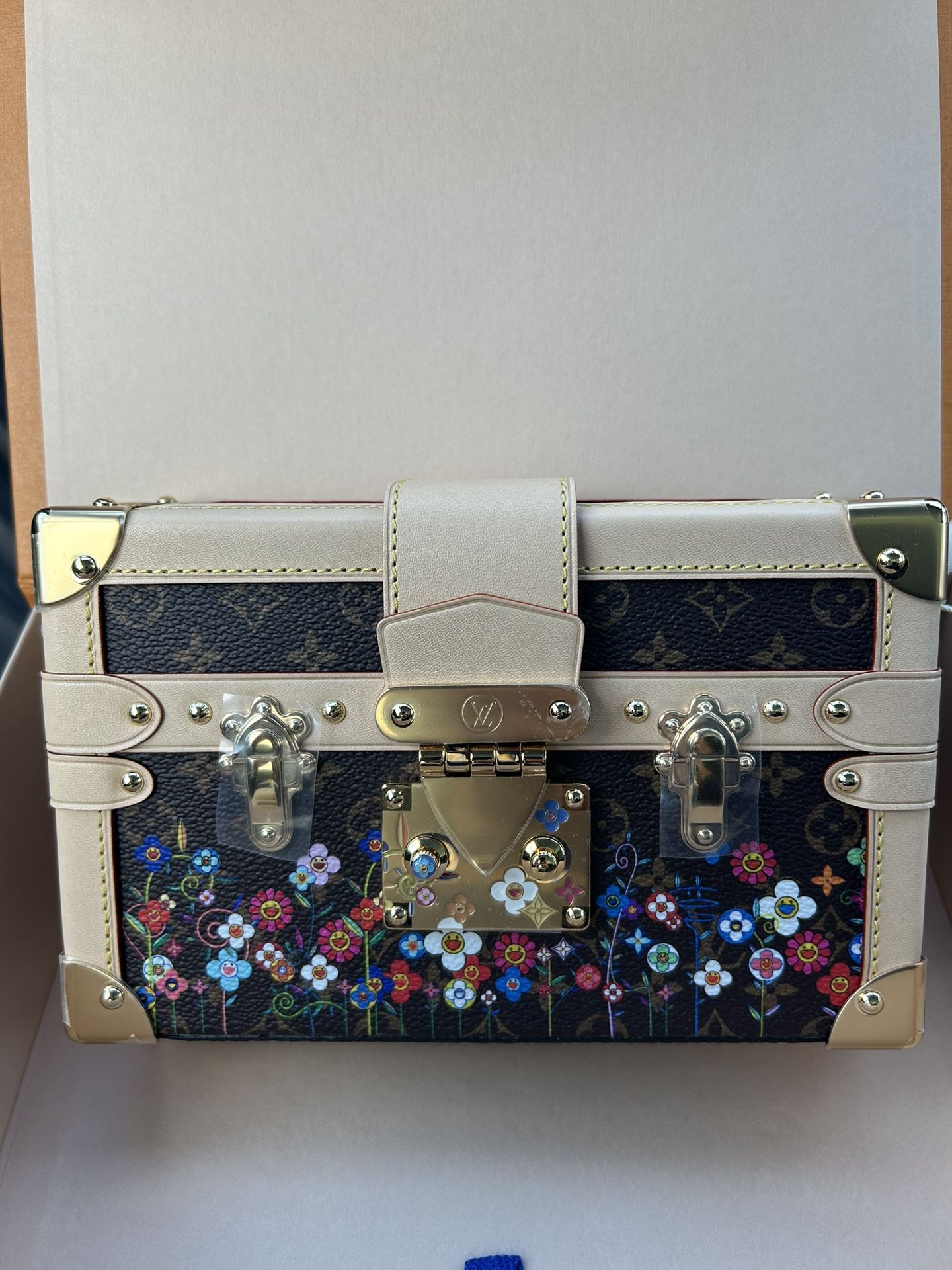LOUIS VUITTON LV x Takashi Murakami Petite Malle Shoulder Bag