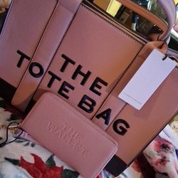 Brand New The Tote Bag Purse Comes With Wallet 