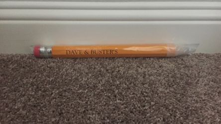 Dave and Busters giant pencil