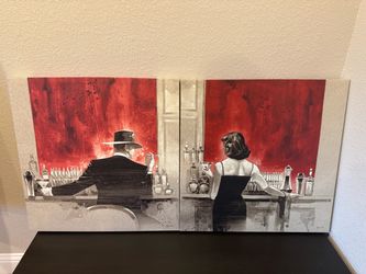 Evening Lounge Canvas Wall Art
