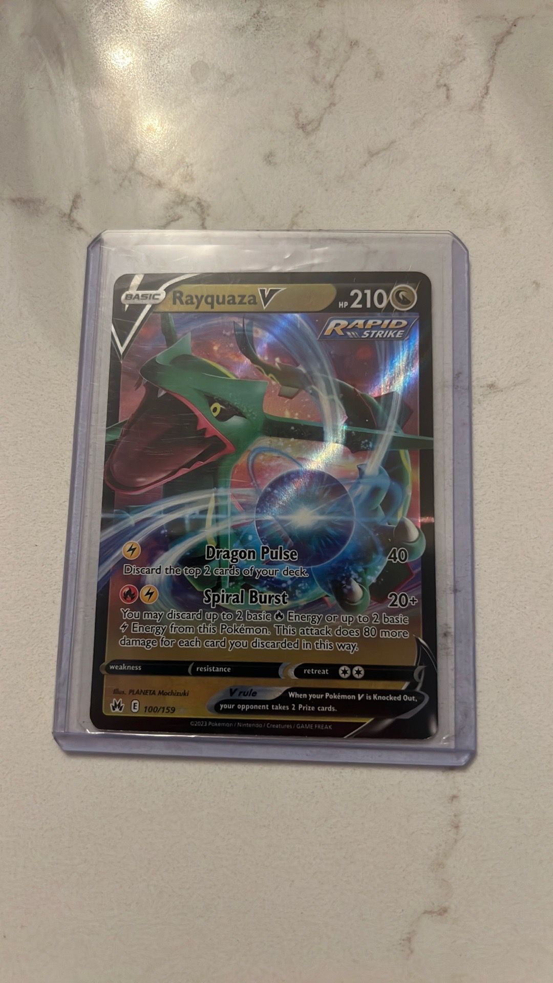 Rayquaza V 100/159 Crown Zenith