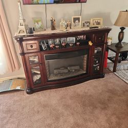 TV Stand With Fireplace 