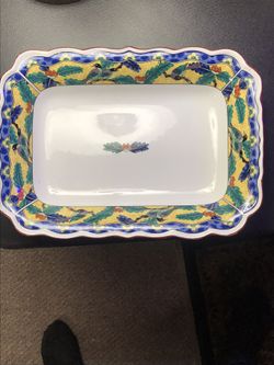 Vintage Chinese Porcelain 12”Platter Dish
