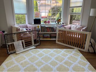 Babyletto Lolly 3-in-1 Convertible Crib (White/Natural)