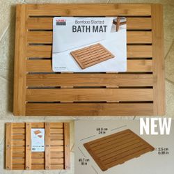 Bamboo Slatted Bath Mat(24”x18”)