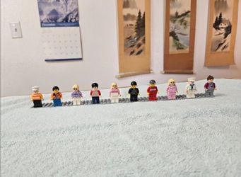 Lot of 10 Building Block Minifigures