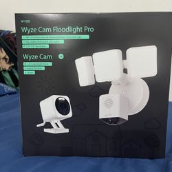 Wyze Cam Floodlight Pro + Wyze Cam (White)