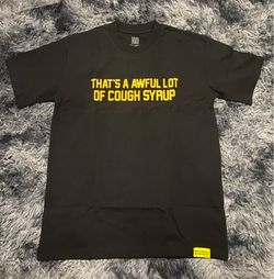 That’s A Awful Lot Of Cough Syrup black/Yellow T-Shirt Size-M