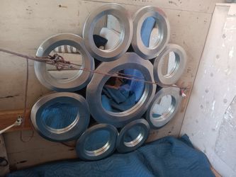 Modern Silver mirror