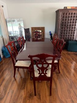 Dining table and chairs