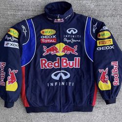 Red Bull Vintage Racing Jacket For Formula 1 New With Tags Available All Sizes Unisex Jacket