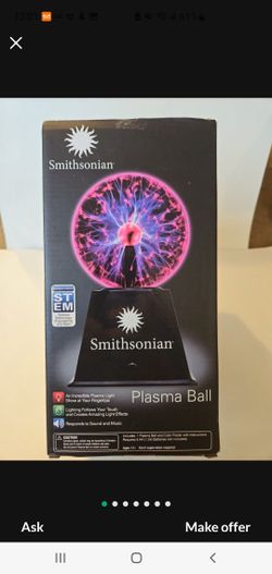 Smithsonian STEM Plasma Ball-$10