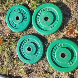 Dumbell 5ft Lifting Weight Bar 13lb 4x 5kg Plates