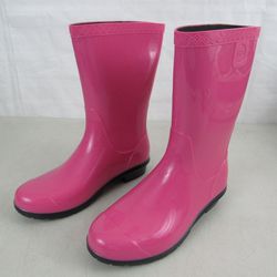 UGG Pink Rain Boots Womens US Size 6 Never Used-Made In USA


