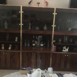 3-piece Reddish Brown Cabinetry