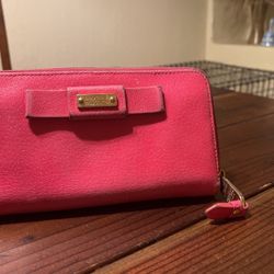 Badgley Mischka Pink Wallet Used 