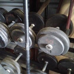 Pair Of 50-pound Pro-style Dumbbells 100lbs Total Weight - Other Weights Available 