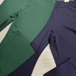 2 Pants (Green and Blue)