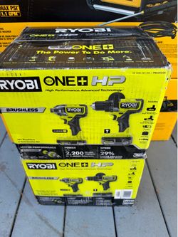 Ryobi set drills