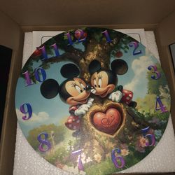 Brand New 2D Flat Mickey Mouse Clock 