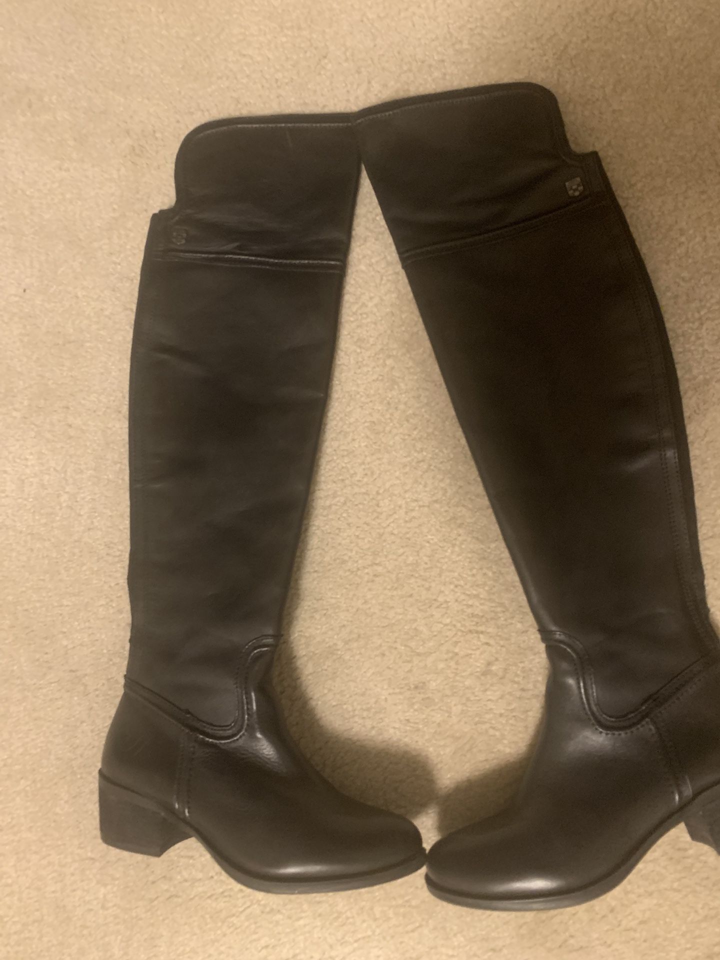 Vince Camuto Women's Leather Boots, Size 5.5, Black