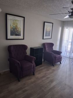 2 Accent Recliner Chairs
