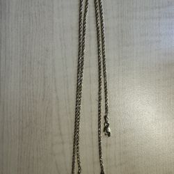 14K Real Rope Chain Gold 18”