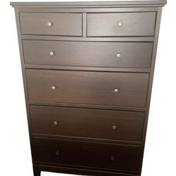 IKEA IDANÄS 6-Drawer Dresser –  Coffee Brown – Excellent Condition 