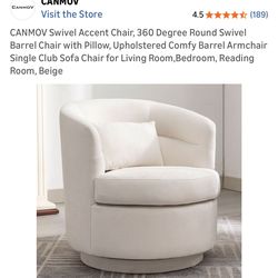 CANMOV Swivel Accent Chair