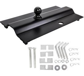 5th Wheel Gooseneck Hitch Trailer Towing Multi-Fit in-Bed Fixed Offset 25,000 lbs, 2-5/16-Inch Ball