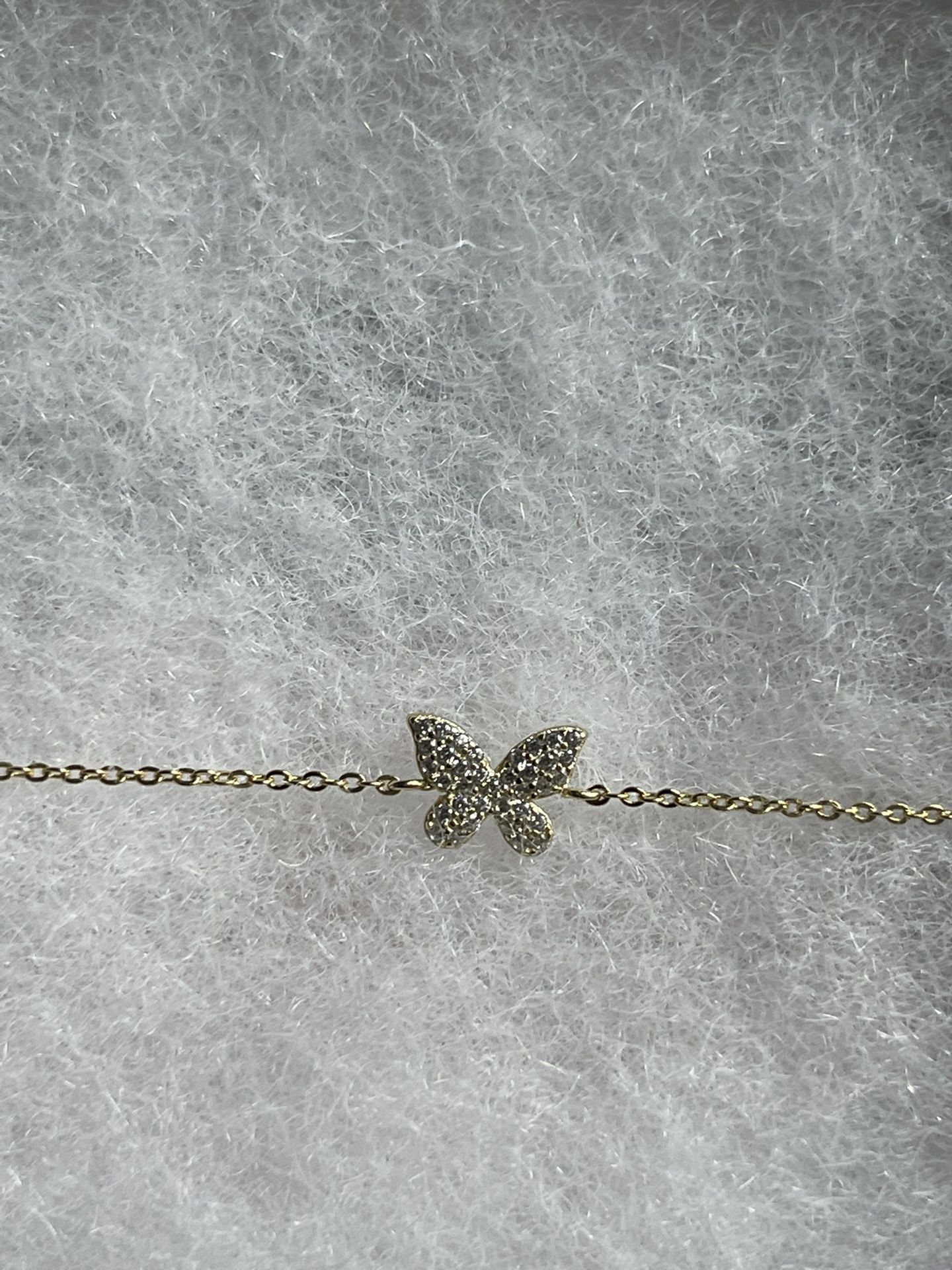 Gold Butteryfly Anklet
