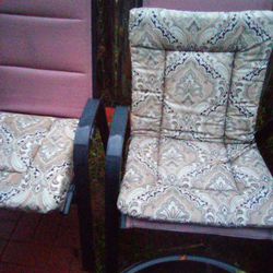 2 Patio Chair Cushions 