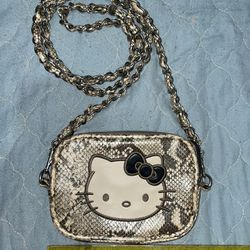 Hello kitty snakeskin purse 