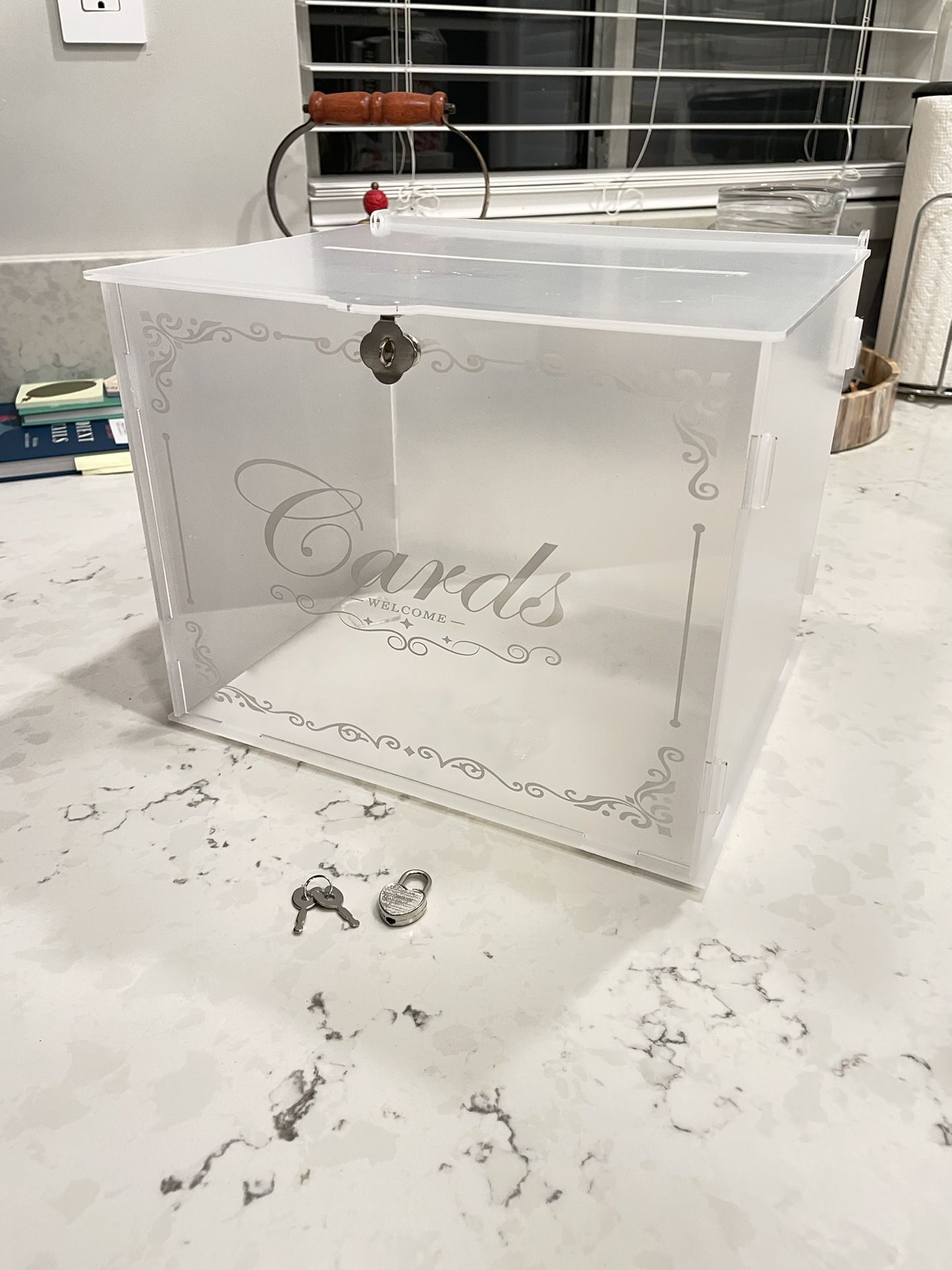 Wedding Cards Clear Acrylic Box