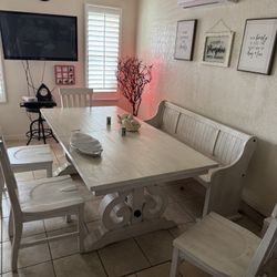 Table 6 Chairs And Bench