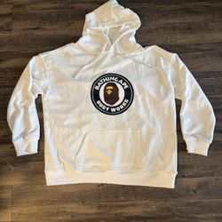 Bape Busy Works Hoodie White Size XL