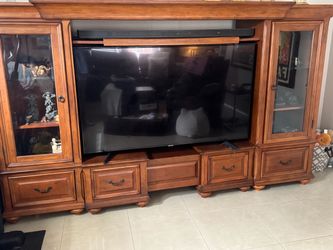 Wood Entertainment Center Wall Unit