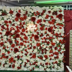 Renta de pared de flores