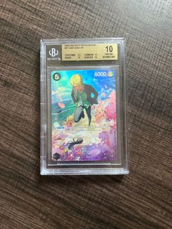 2025 One Piece EN Sanji #003 Special Alternate Art BGS 10 Pristine
