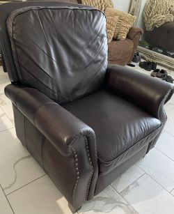 Recliner Chair Chocolate Brown 