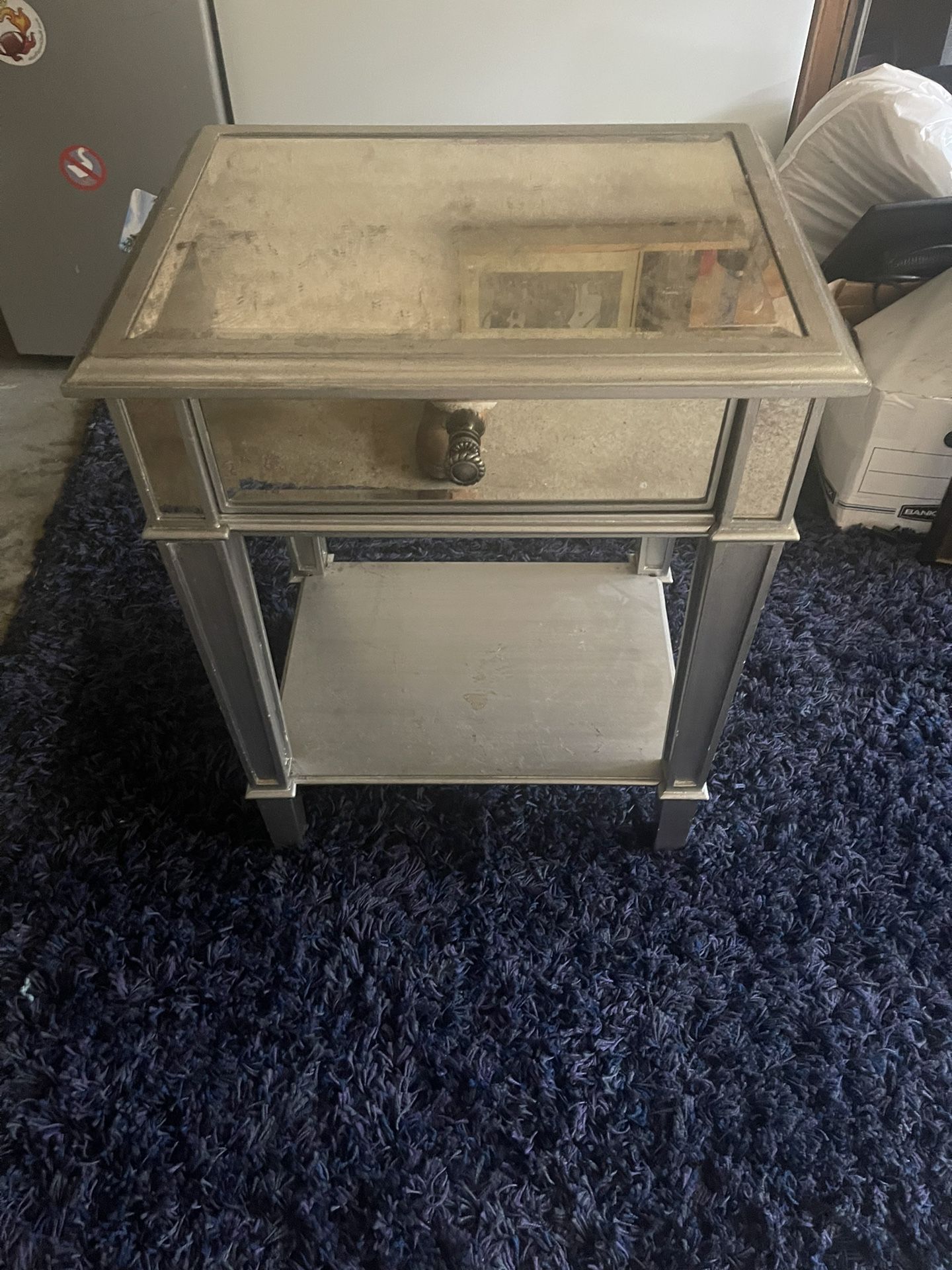 Pier 1 Mirrored Side table